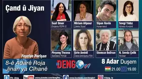 8 Mars, Kvinnodagen, Deltog KRF:S Sekreterare Pirşeng Tiwana I TV-Programmet DENG